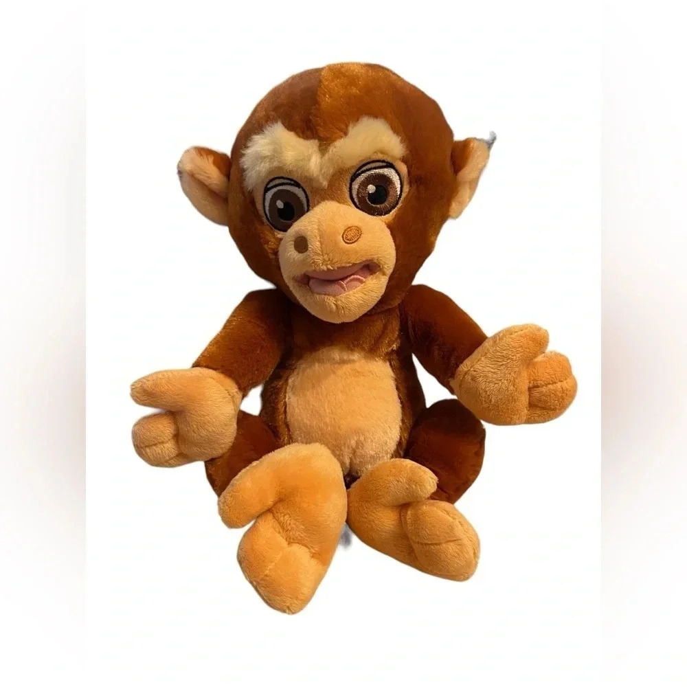 Vintage Disney Aladdin Abu the Monkey Stuffed Animal Plush Toy 11.5"